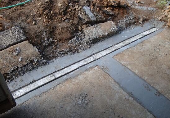 trench drain install