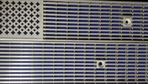 Stainless Steel Grates Flag
